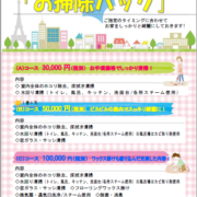 お掃除パック　チラシ　